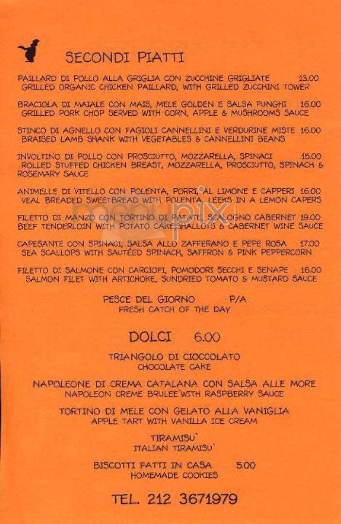 Da Andrea - New York, NY menu_pic