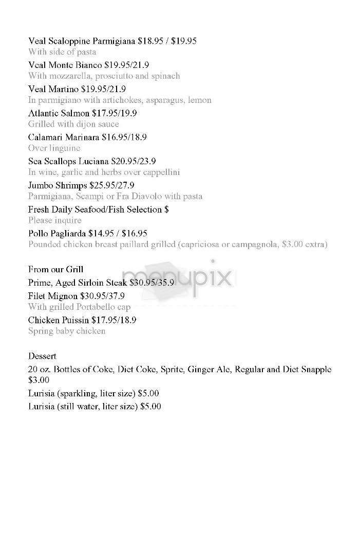 Da Antonio Ristorante - New York, NY menu_pic