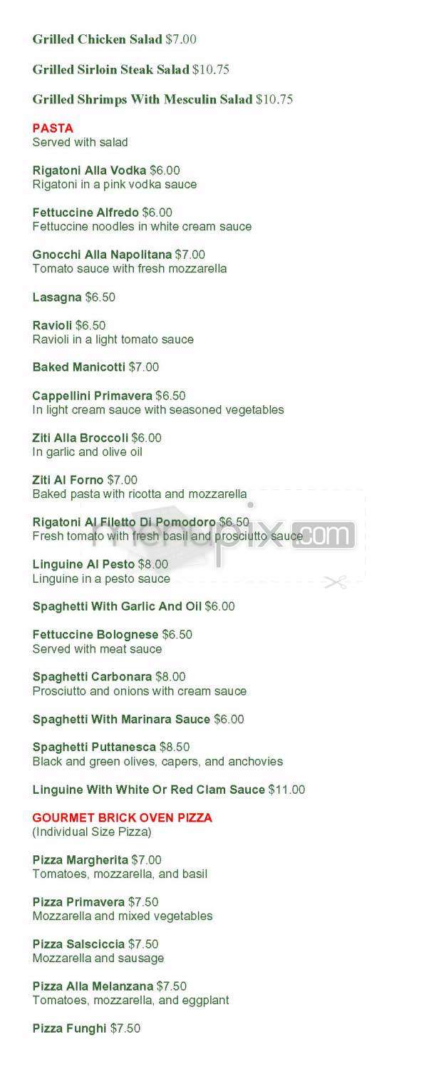 Da Nico - New York, NY menu_pic