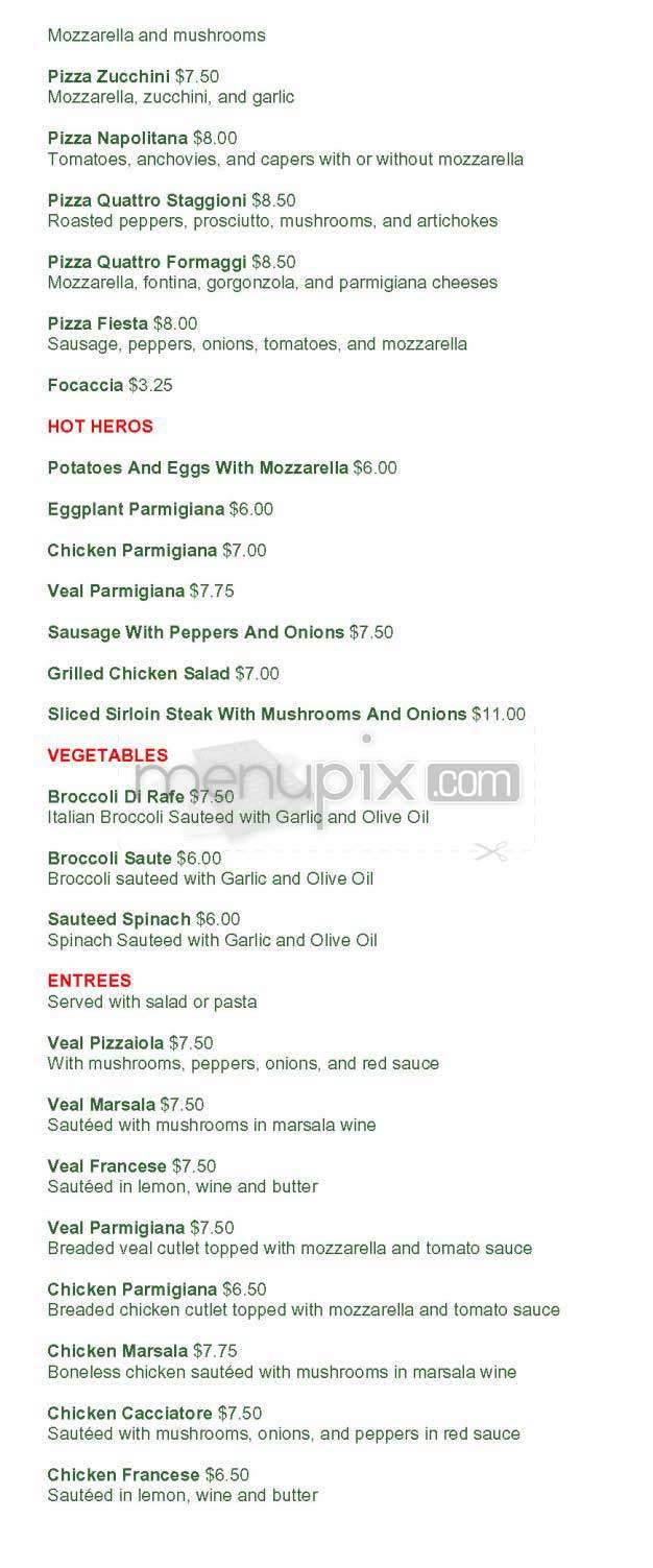 Da Nico - New York, NY menu_pic