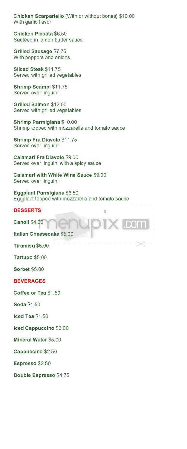 Da Nico - New York, NY menu_pic