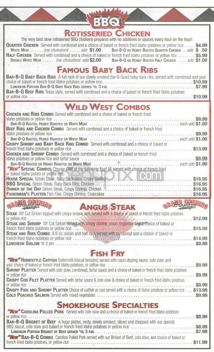Dallas BBQ - New York, NY menu_pic