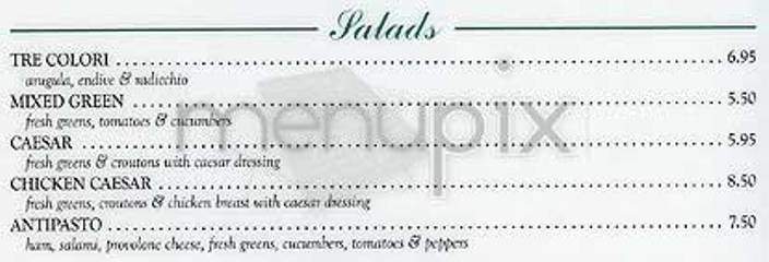 Daniela's - New York, NY menu_pic