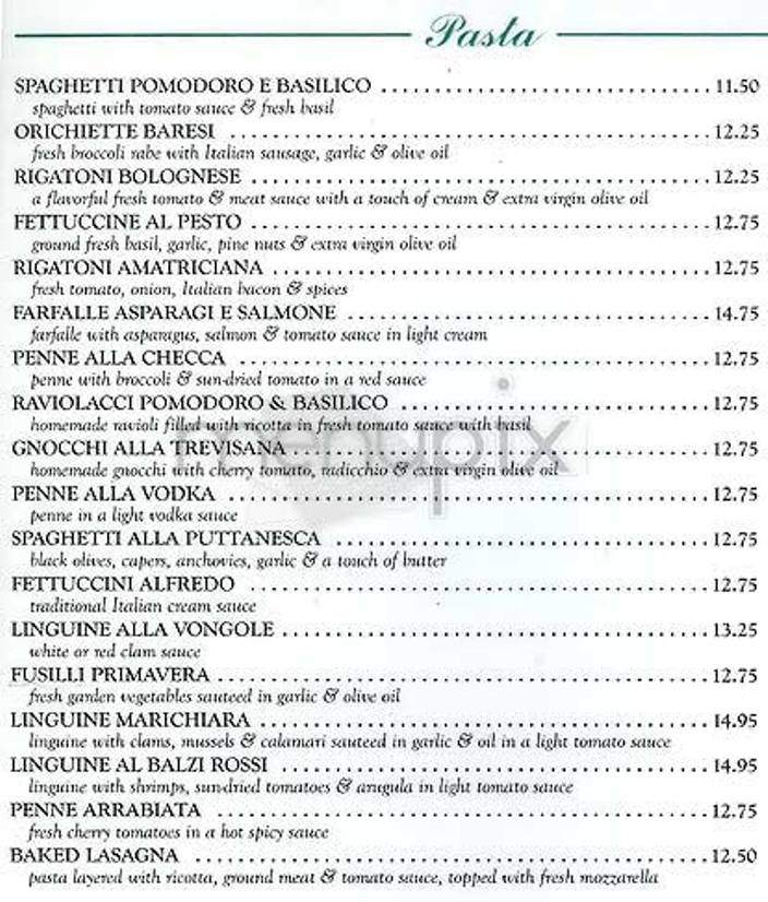 Daniela's - New York, NY menu_pic