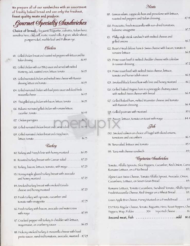 Derby's - New York, NY menu_pic
