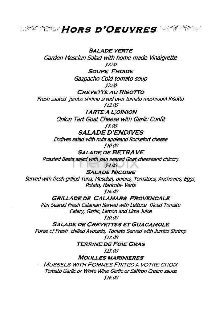 Deux Amis - New York, NY menu_pic