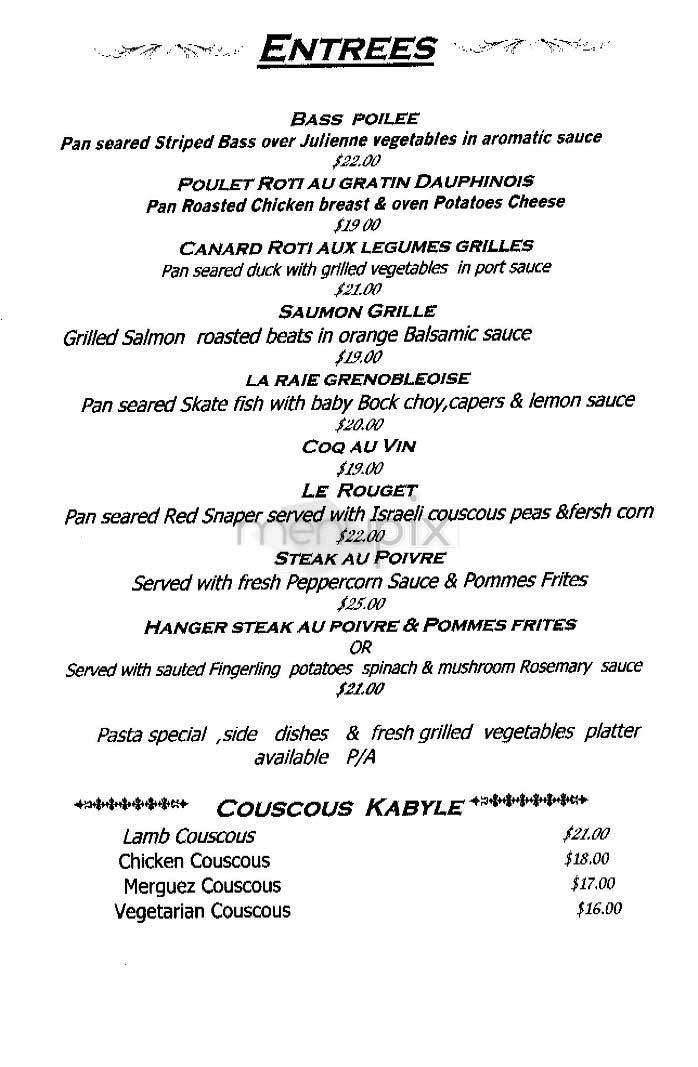 Deux Amis - New York, NY menu_pic