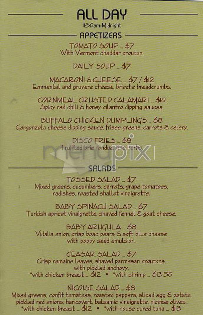 Diner 24 - New York, NY menu_pic