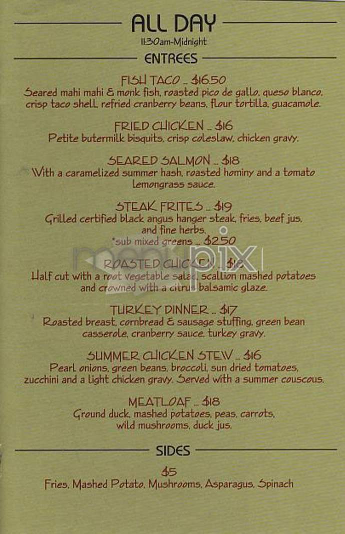 Diner 24 - New York, NY menu_pic