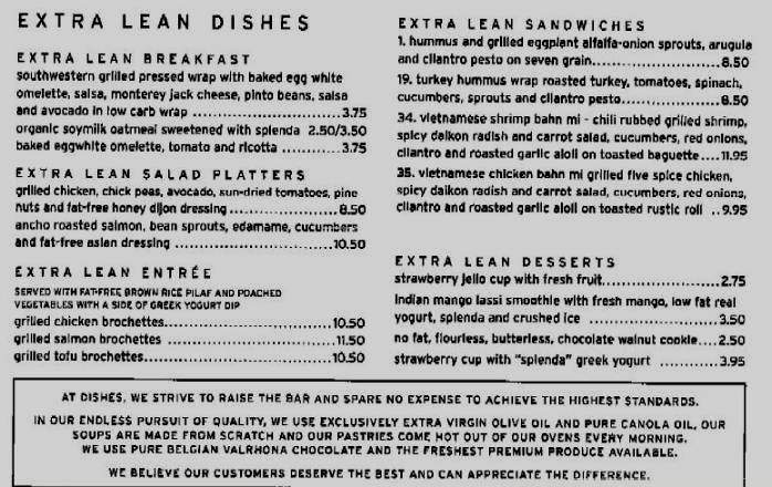 Dishes - New York, NY menu_pic