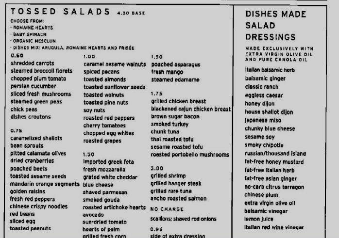 Dishes - New York, NY menu_pic