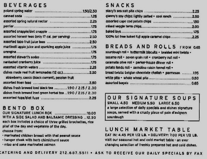 Dishes - New York, NY menu_pic