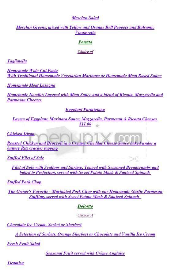 Divertimento - New York, NY menu_pic