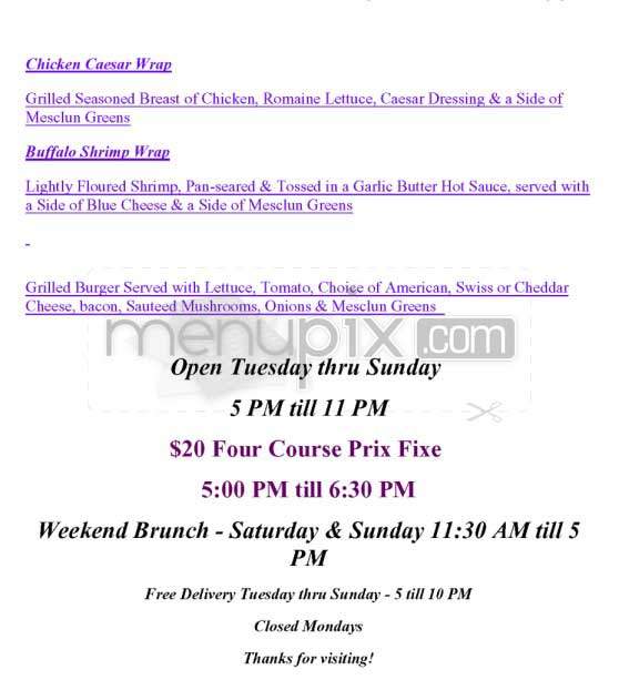 Divertimento - New York, NY menu_pic