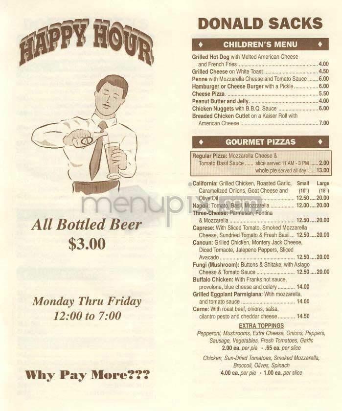 Donald Sacks - New York, NY menu_pic