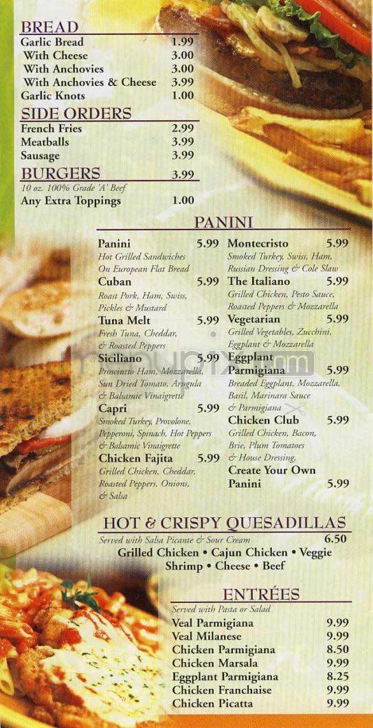 Due Amici - New York, NY menu_pic