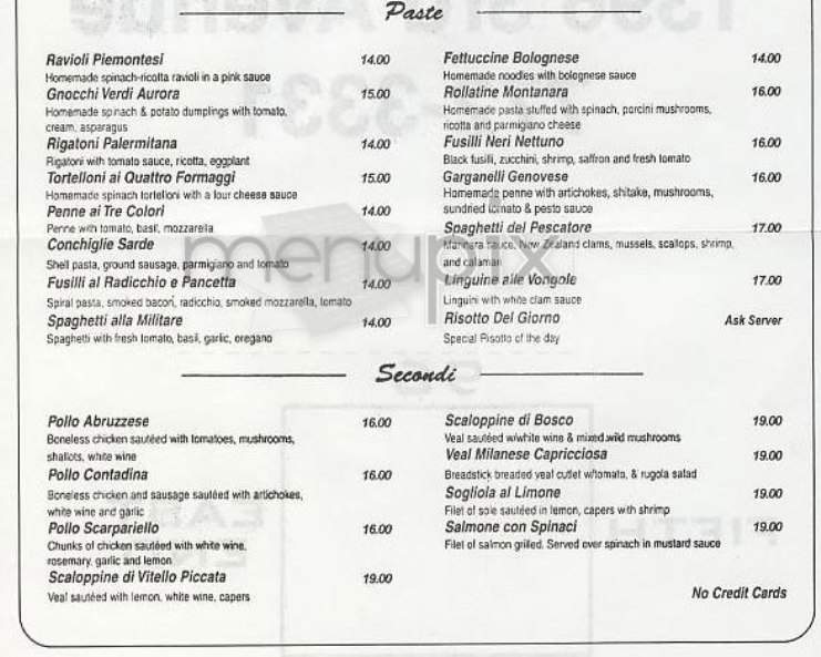 Due - New York, NY menu_pic