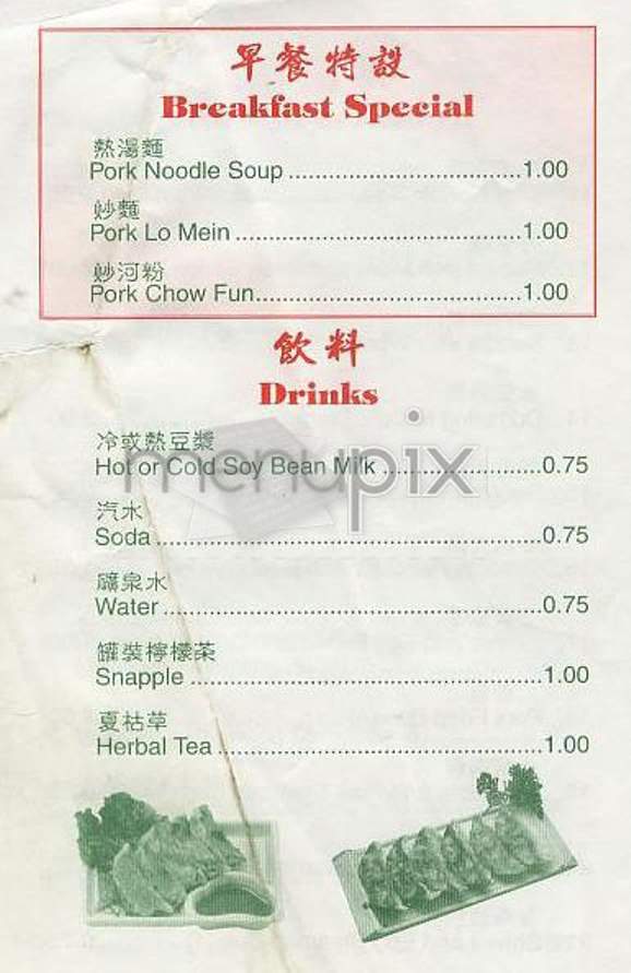 Vanessa's Dumpling House - New York, NY menu_pic