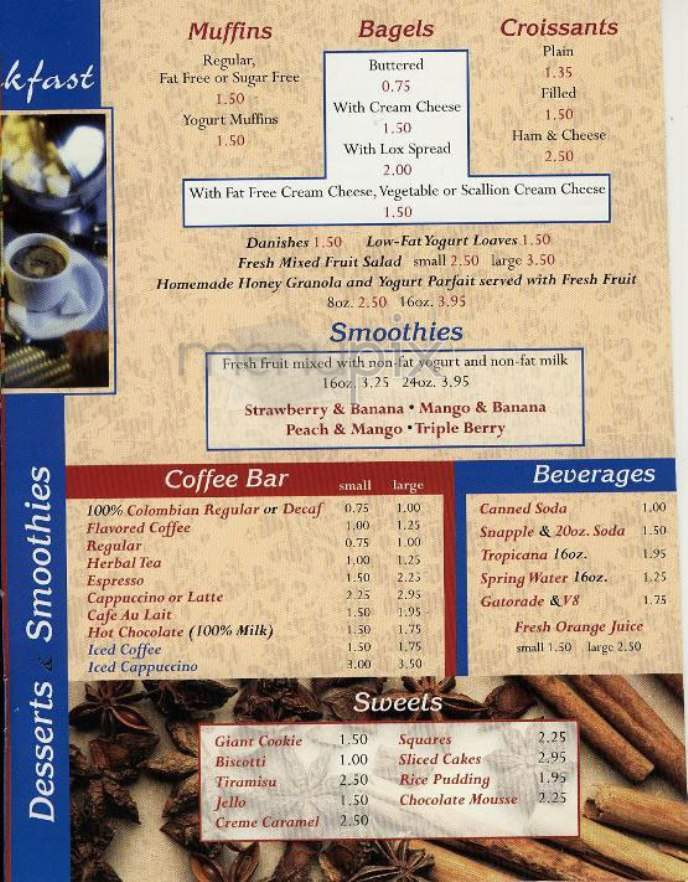 Dunhill Cafe - New York, NY menu_pic