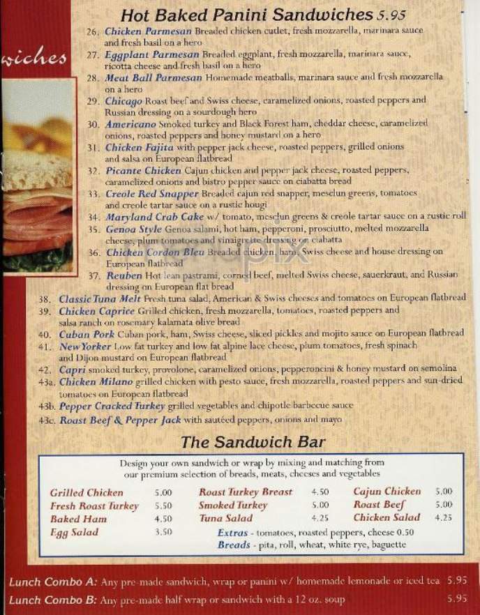 Dunhill Cafe - New York, NY menu_pic