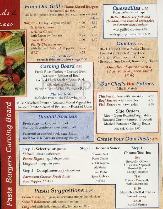 Dunhill Cafe - New York, NY menu_pic