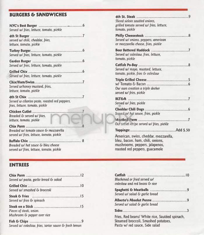 East (E4ST) - New York, NY menu_pic