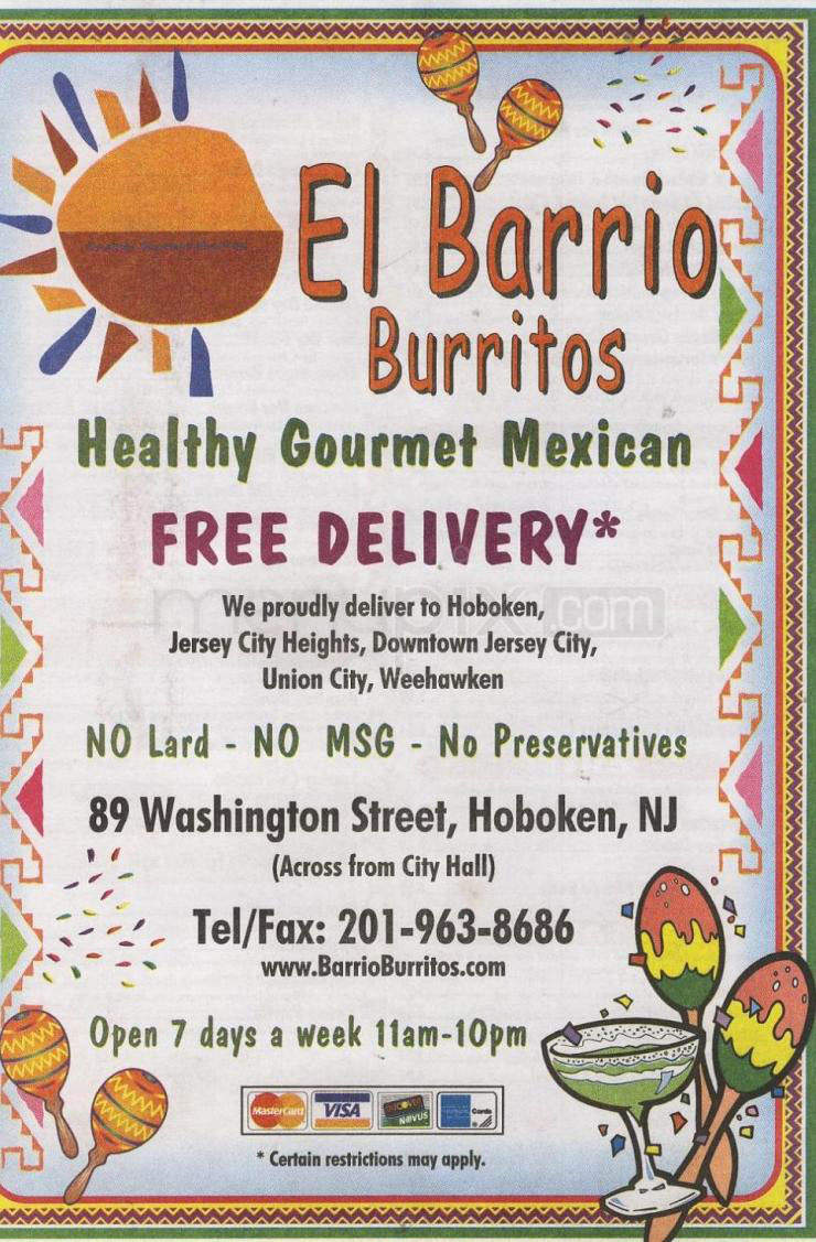 /305187/El-Barrio-Burritos-Hoboken-NJ - Hoboken, NJ