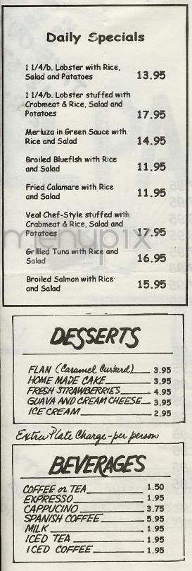 El Paso - New York, NY menu_pic