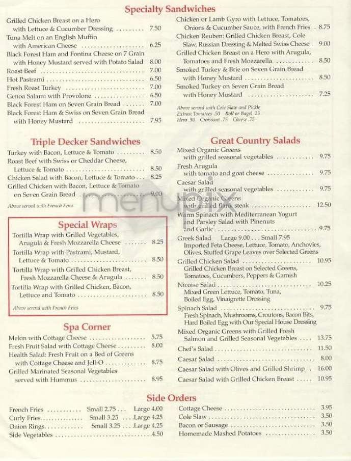 Elite Cafe - New York, NY menu_pic