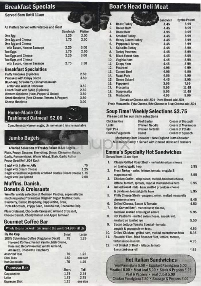 Emma's Dilemma - New York, NY menu_pic