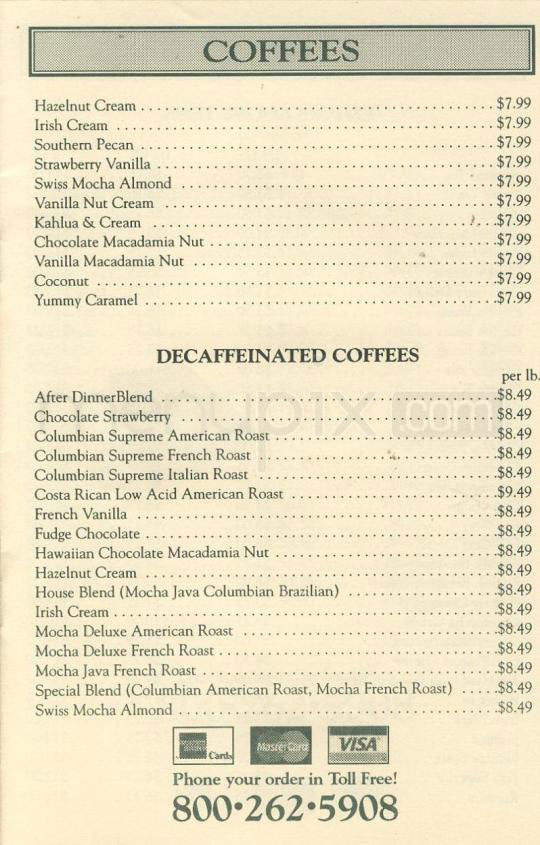 Empire Coffee & Tea - New York, NY menu_pic