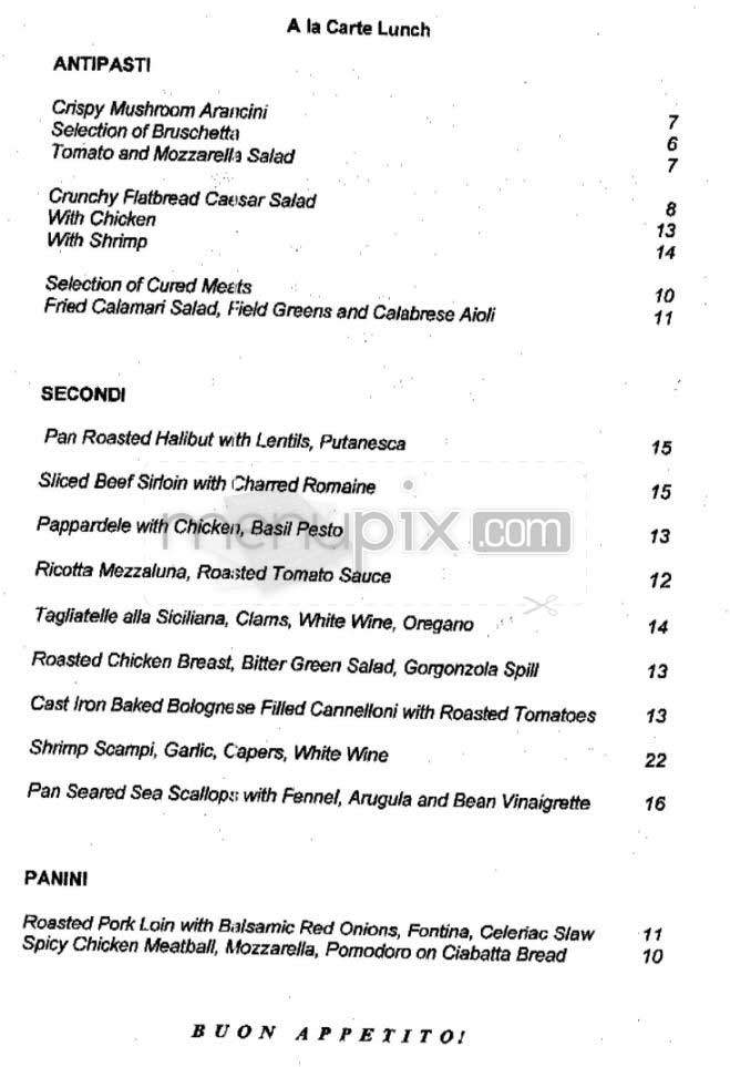 English is Italian - New York, NY menu_pic