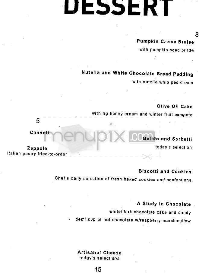 English is Italian - New York, NY menu_pic