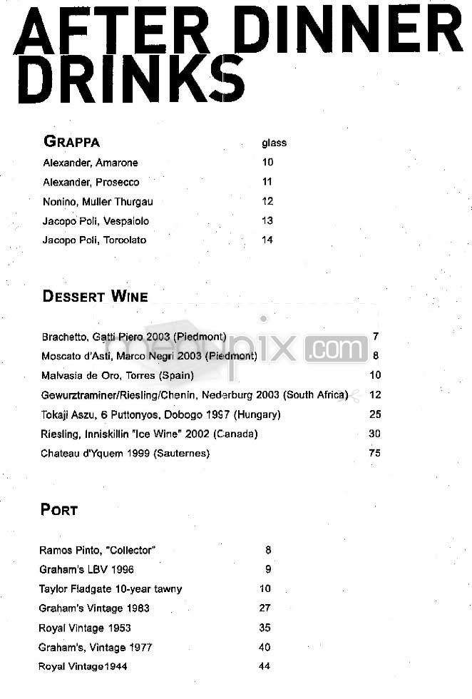 English is Italian - New York, NY menu_pic