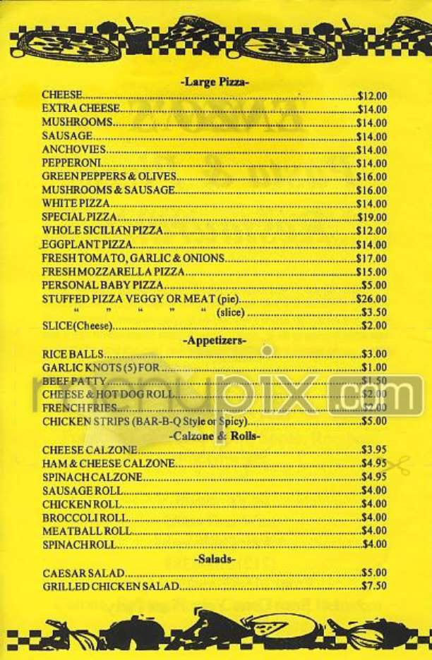 Enzo's - New York, NY menu_pic