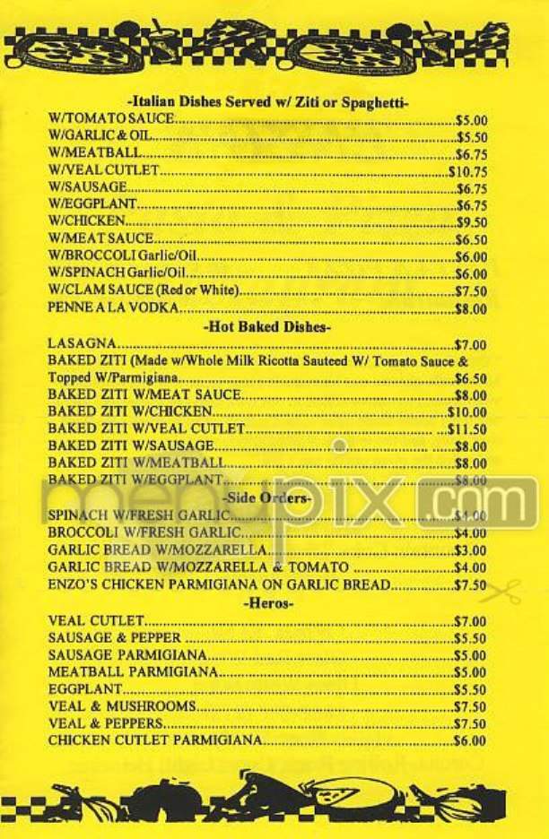 Enzo's - New York, NY menu_pic