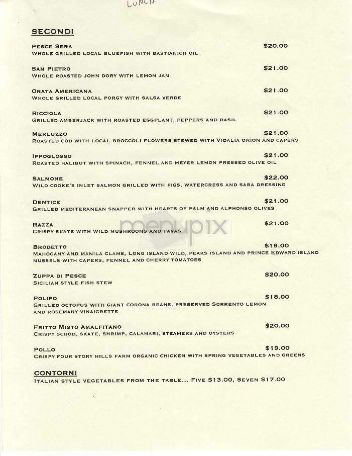 Esca - New York, NY menu_pic