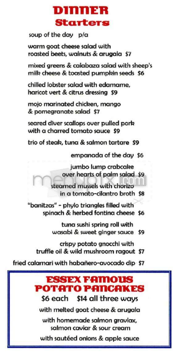 Essex - New York, NY menu_pic