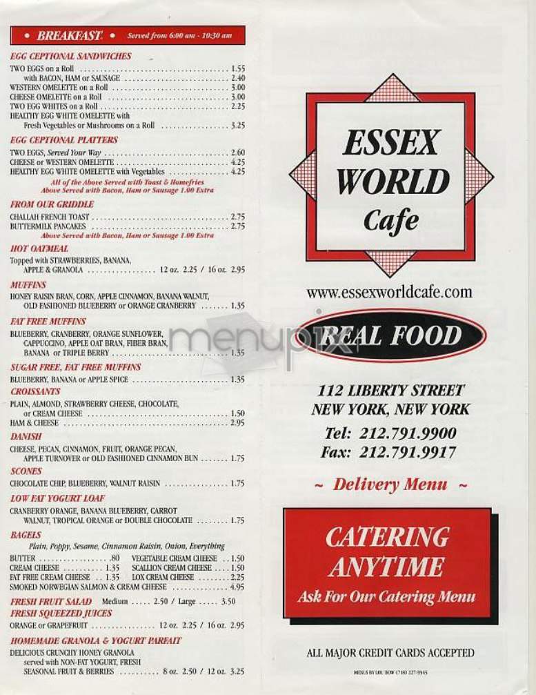 /301109/Essex-World-Cafe-New-York-NY - New York, NY