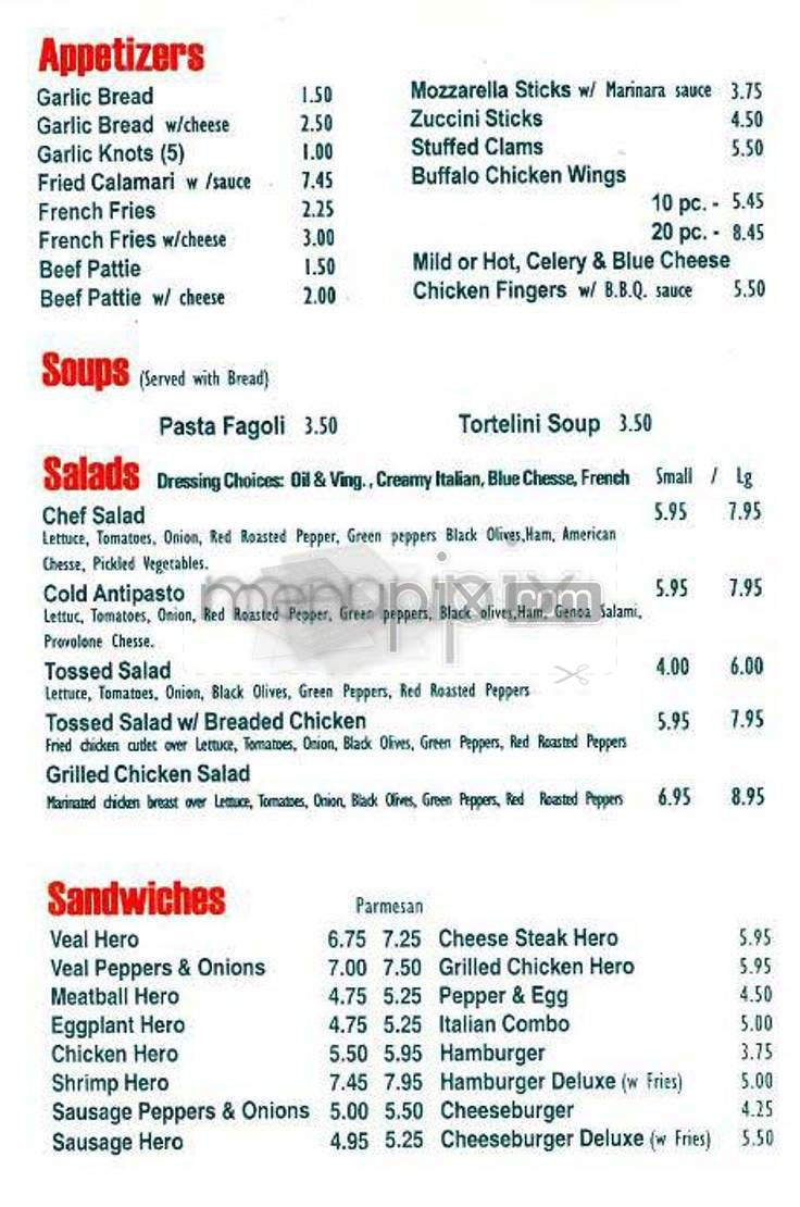 Fat Sal's Pizza - New York, NY menu_pic