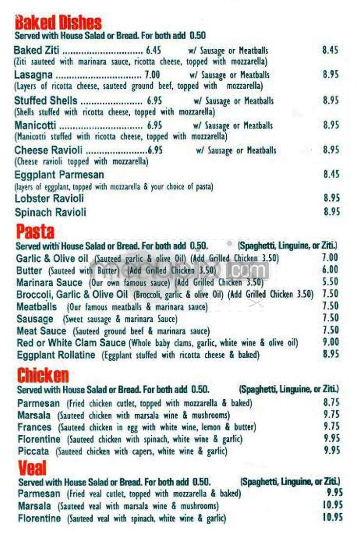 Fat Sal's Pizza - New York, NY menu_pic