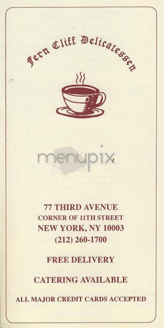 /301150/Fern-Cliff-Delicatessen-New-York-NY - New York, NY