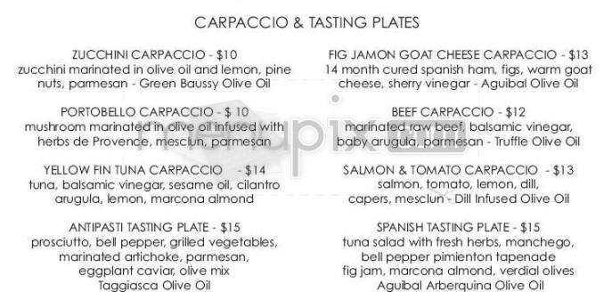 Fig & Olive - New York, NY menu_pic