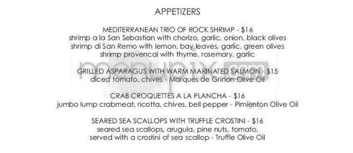 Fig & Olive - New York, NY menu_pic