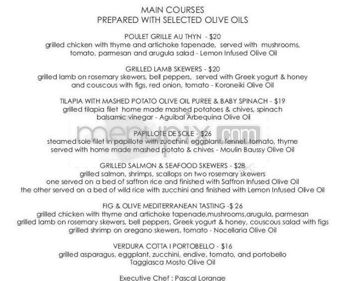 Fig & Olive - New York, NY menu_pic