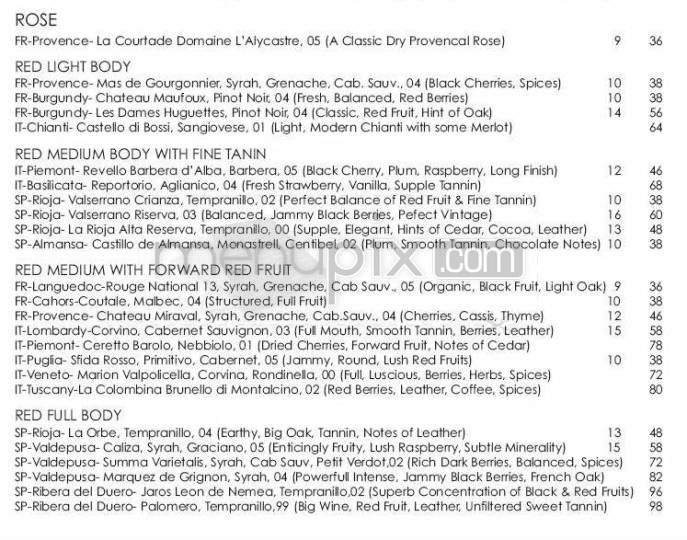 Fig & Olive - New York, NY menu_pic