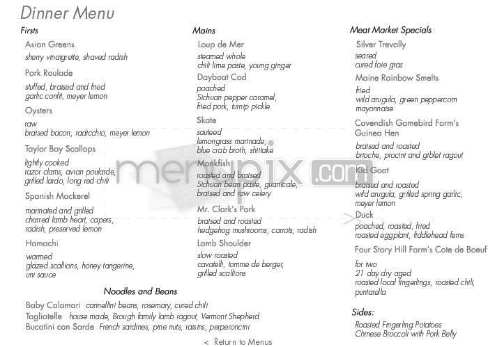 5 Ninth - New York, NY menu_pic