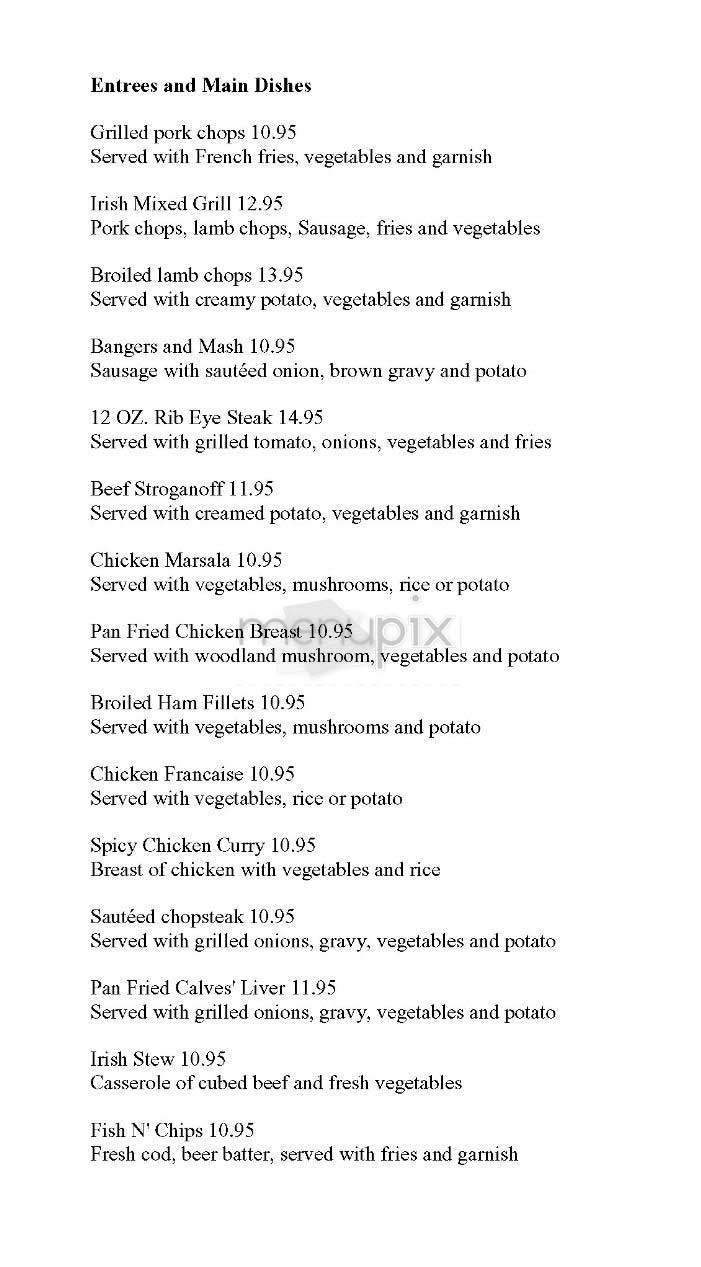 O'Flaherty's - New York, NY menu_pic