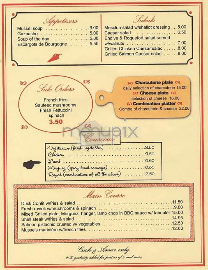 Flea Market Cafe - New York, NY menu_pic