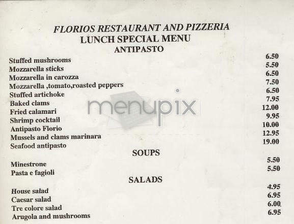 Florio's - New York, NY menu_pic